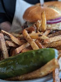 Close-up of food in plate