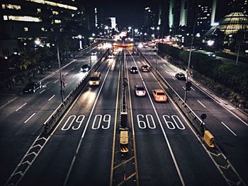 City street at night