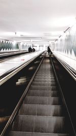 View of escalator