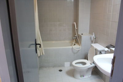 View of white bathroom