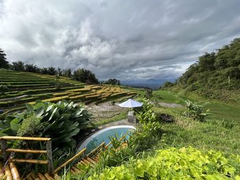 Scenic view of landscape against sky