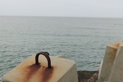 Close-up of sea against sky