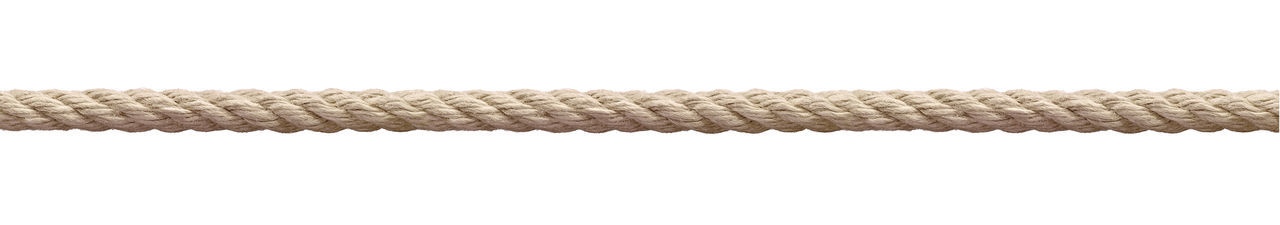 Close-up of rope over white background