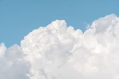 Low angle view of white clouds in sky