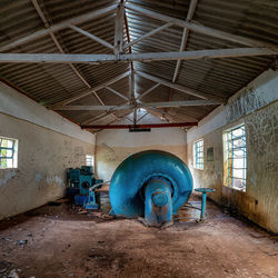 Interior of abandoned building