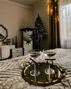 Close-up of place setting