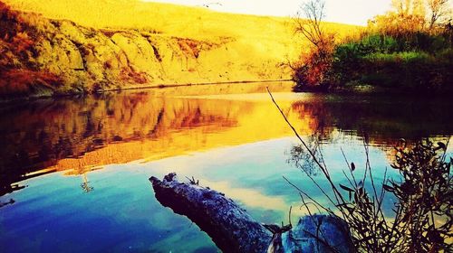 Scenic view of lake