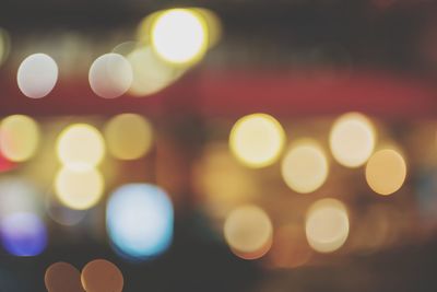 Defocused lights at night
