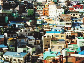 High angle view of cityscape