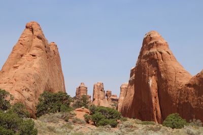 Rock formations in a desert