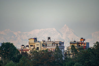 Panoramic shot of buildings against sky