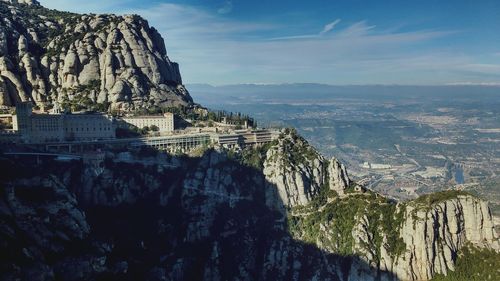 Panoramic view of cliff