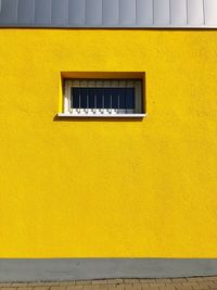 Yellow house with window