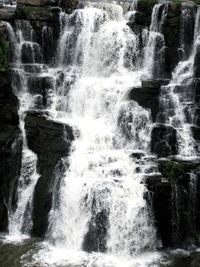 Scenic view of waterfall