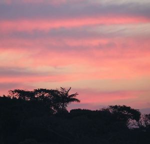 Scenic view of landscape at sunset