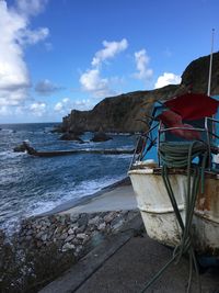 Scenic view of sea against sky