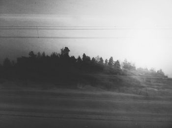 Scenic view of trees against sky