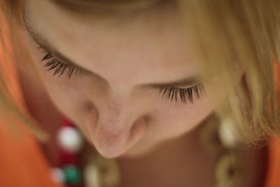 Close-up portrait of girl