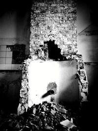 Weathered wall of old building