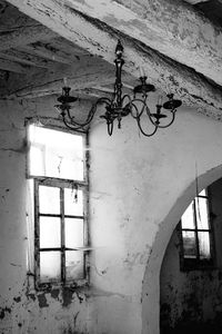 Low angle view of abandoned building