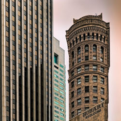 Low angle view of modern buildings