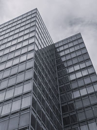 Low angle view of modern building against sky