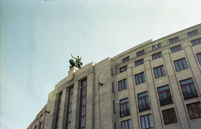 Low angle view of building against sky