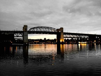 Bridge over river against sky