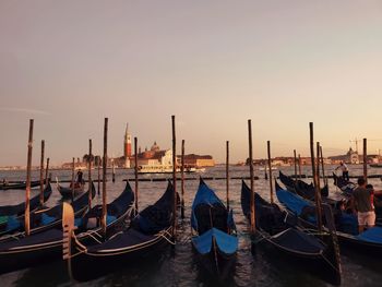 Boats in sea