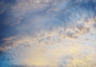 Low angle view of clouds in sky