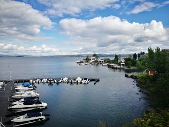 Panoramic view of sea against sky