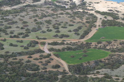 High angle view of landscape