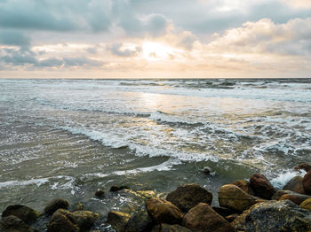 Scenic view of sea against sky