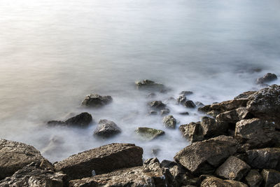 Scenic view of sea waves