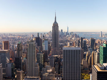 High angle view of cityscape