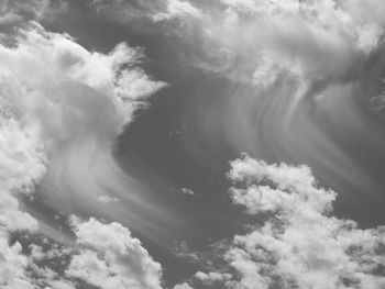 Low angle view of clouds in sky