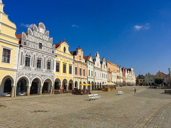 Building against blue sky
