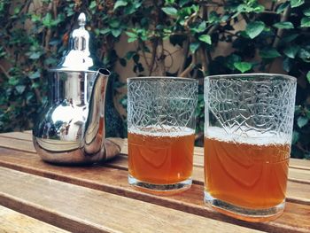 Close-up of drink on table