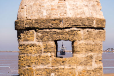 Close-up of stone wall