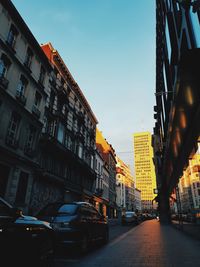 Cars moving on the city