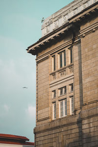 Low angle view of building against sky