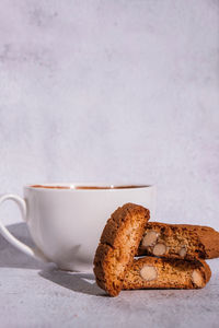 Close-up of cookies on table