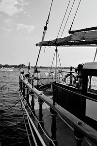 View of boats in sea