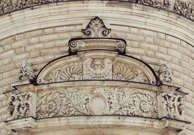 Low angle view of ornate sculpture