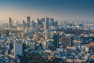 High angle view of cityscape