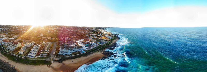 Panoramic view of sea against sky