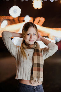 Portrait of a smiling young woman