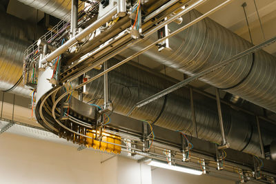 Conveyor at the brewery for bottling beer