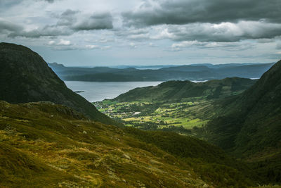 Scenic view of landscape against sky