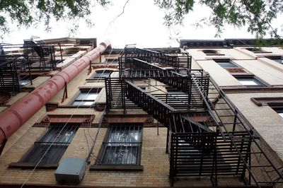 Low angle view of buildings against sky